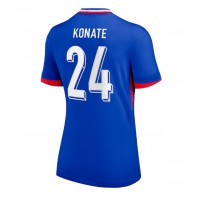 Camiseta Francia Ibrahima Konate #24 Primera Equipación Replica Eurocopa 2024 para mujer mangas cortas